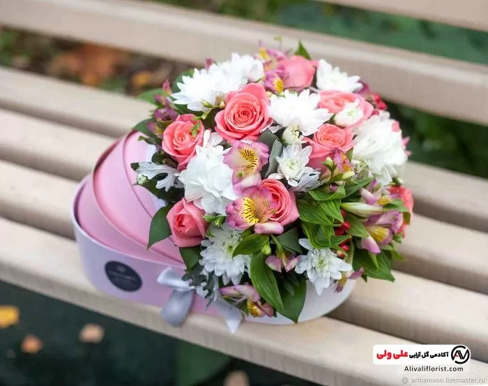 باکس گل برای نوزاد دختر
