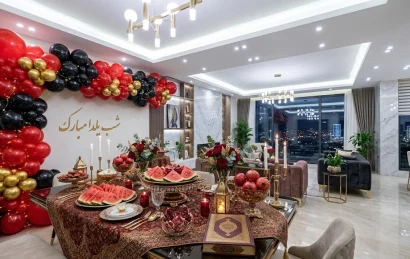 بادکنک آرایی شب یلدا