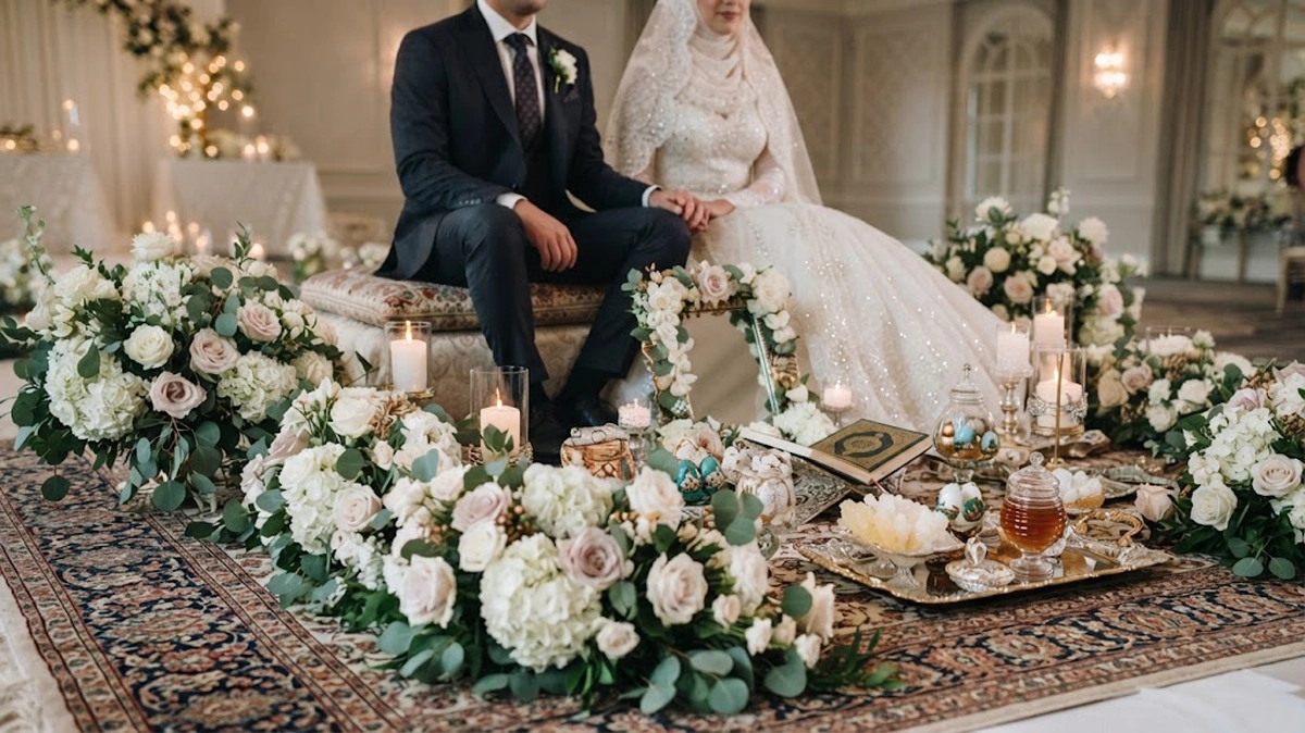 گل آرایی مراسم عقد